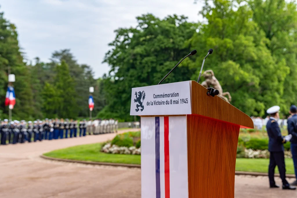 Cérémonie du 8 mai 1945 à Lyon